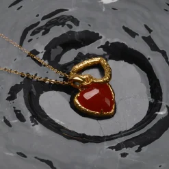 Holzkern Halsketten|Schmuck^Amorance Halskette