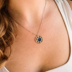 Holzkern Halsketten|Schmuck^Amulett Halskette