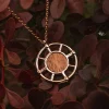 Holzkern Halsketten|Schmuck^Amulett Halskette
