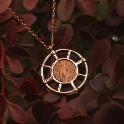 Holzkern Halsketten|Schmuck^Amulett Halskette