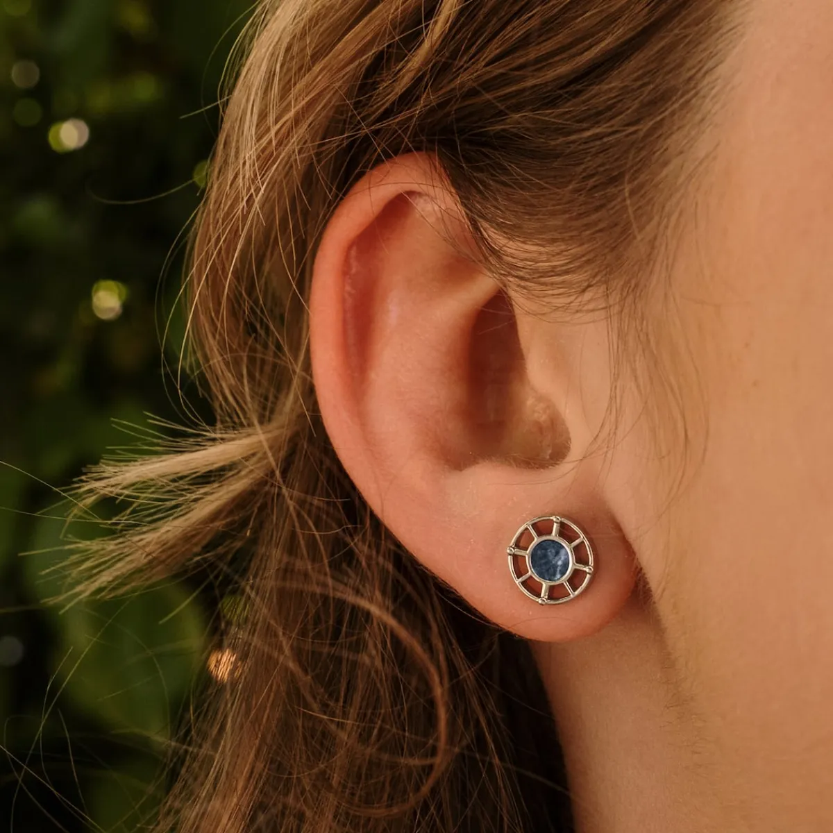 Holzkern Ohrringe|Schmuck^Amulett Ohrringe