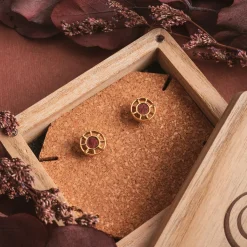 Holzkern Ohrringe|Schmuck^Amulett Ohrringe
