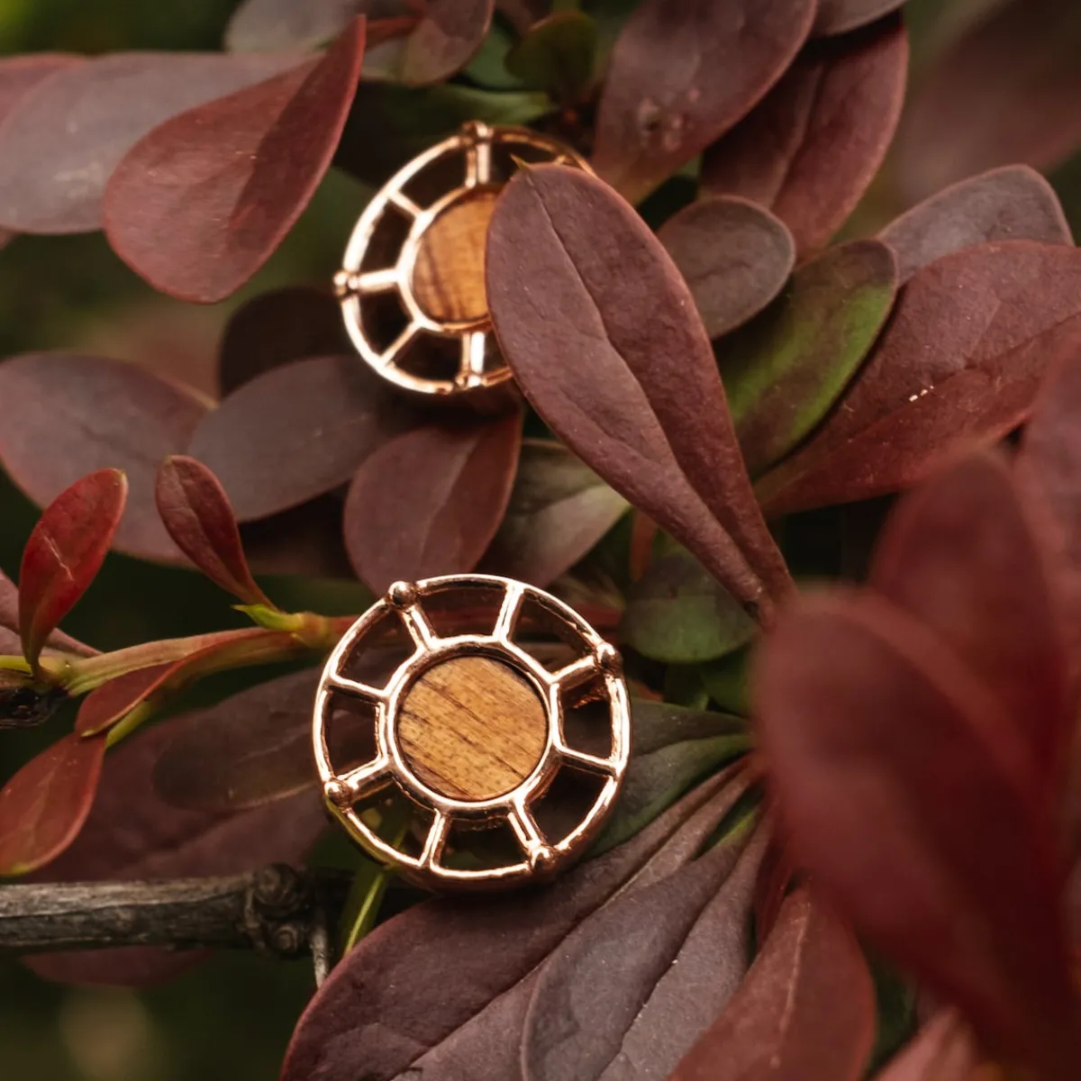 Holzkern Ohrringe|Schmuck^Amulett Ohrringe