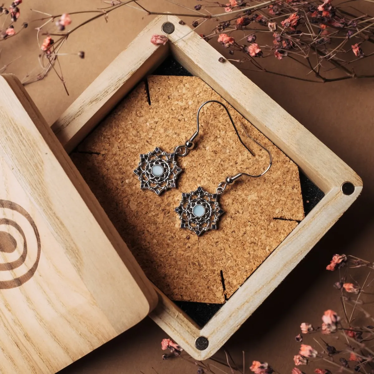 Holzkern Ohrringe|Schmuck^Aphonia Ohrringe