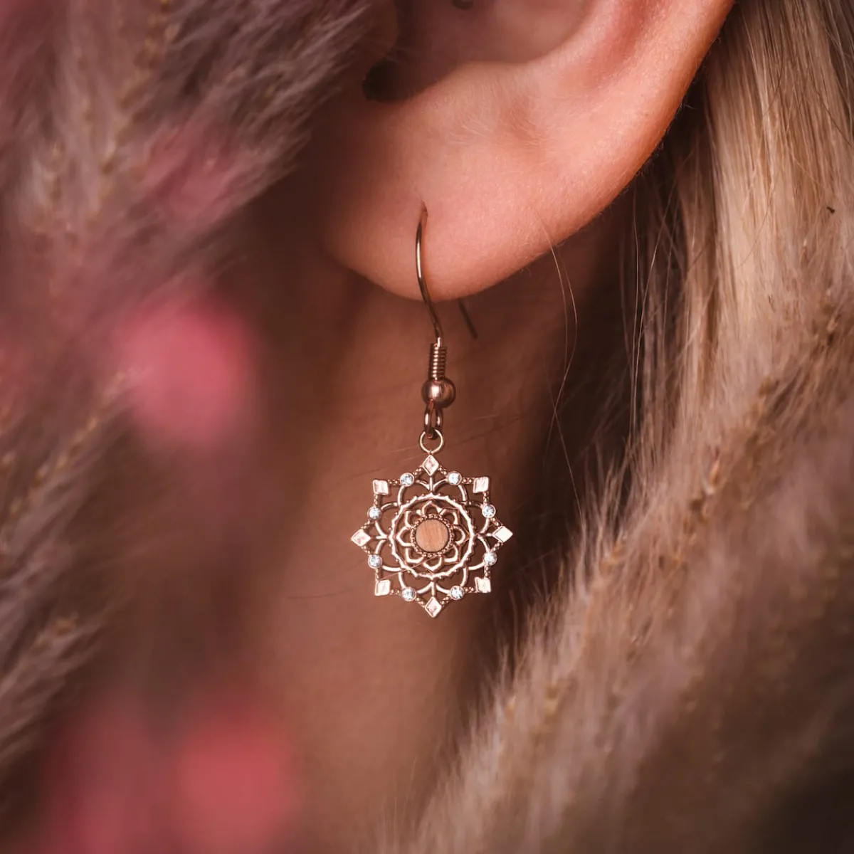 Holzkern Ohrringe|Schmuck^Aphonia Ohrringe