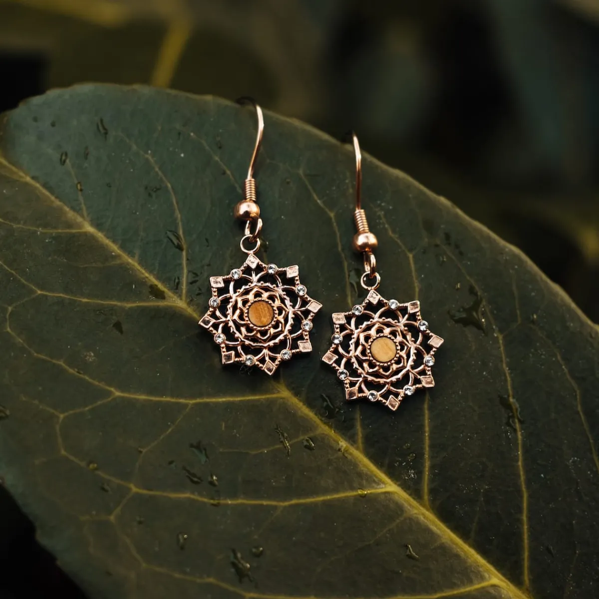 Holzkern Ohrringe|Schmuck^Aphonia Ohrringe