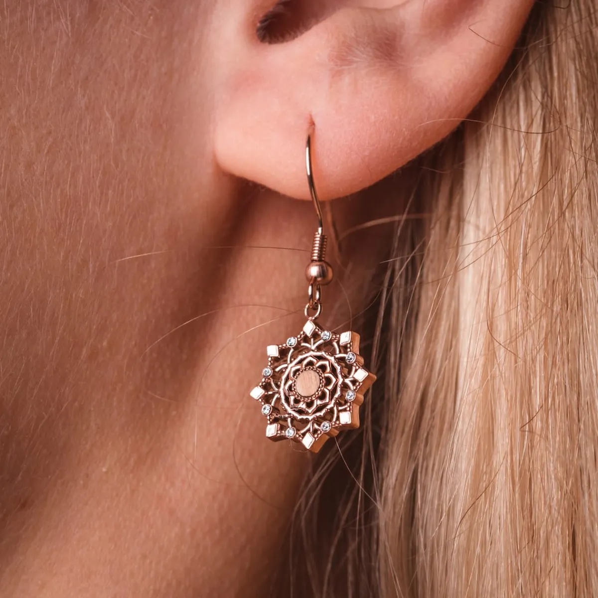 Holzkern Ohrringe|Schmuck^Aphonia Ohrringe