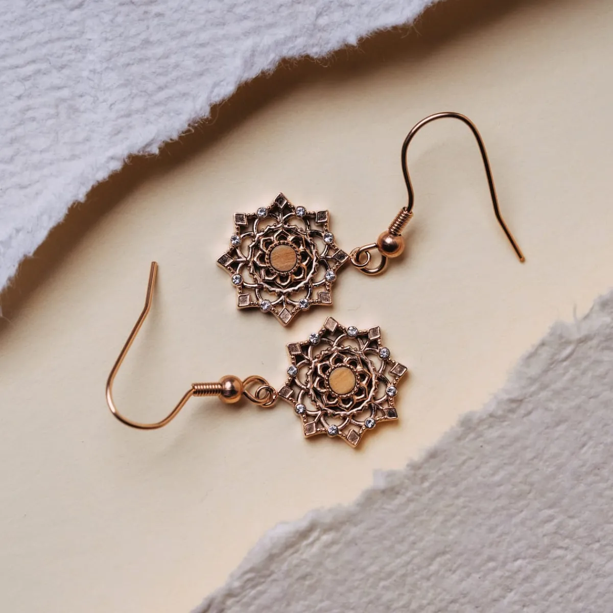 Holzkern Ohrringe|Schmuck^Aphonia Ohrringe