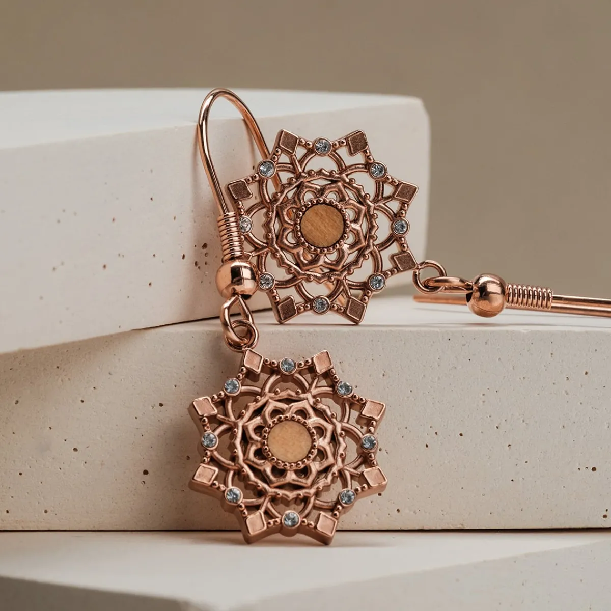 Holzkern Ohrringe|Schmuck^Aphonia Ohrringe