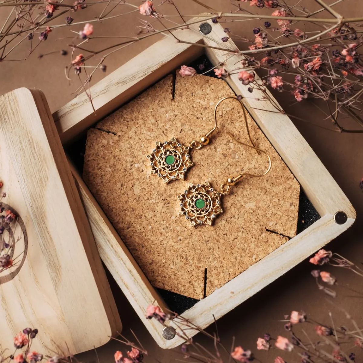 Holzkern Ohrringe|Schmuck^Aphonia Ohrringe