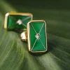 Holzkern Ohrringe|Schmuck^Aquarell Ohrringe
