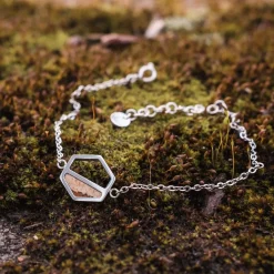 Holzkern Armbänder|Schmuck^Assemblage Armband