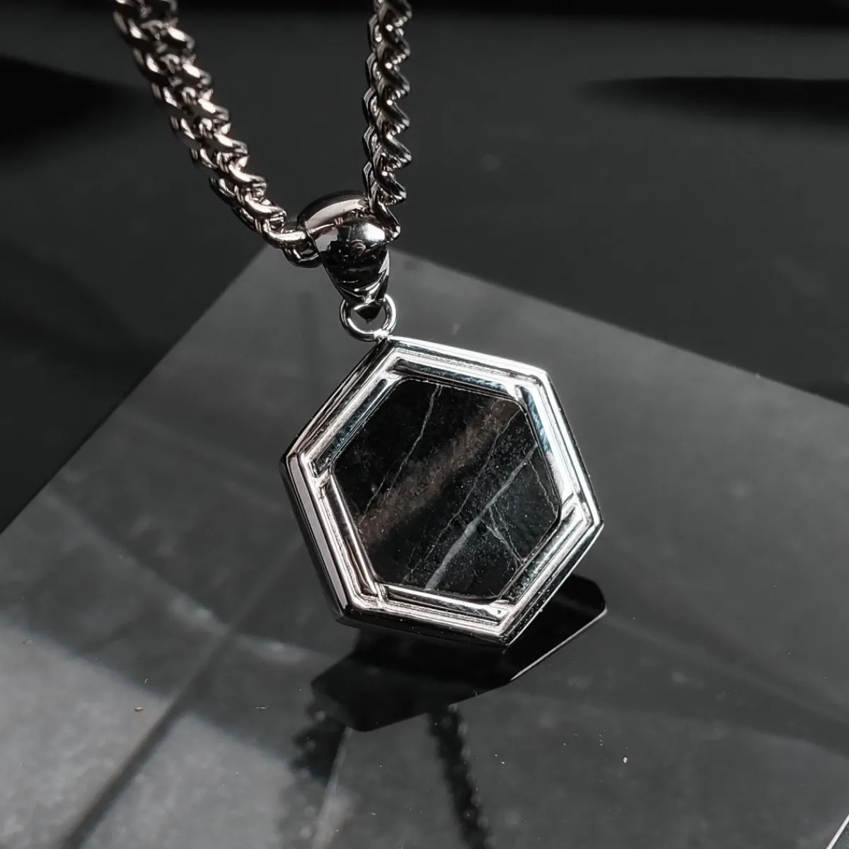 Holzkern Halsketten|Schmuck^Axis Halskette