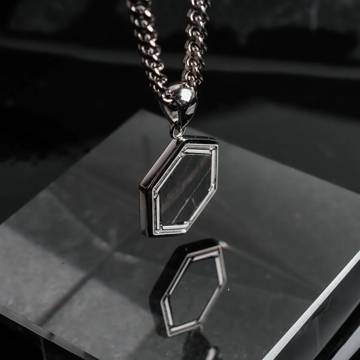 Holzkern Halsketten|Schmuck^Axis Halskette