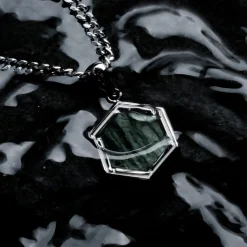 Holzkern Halsketten|Schmuck^Axis Halskette