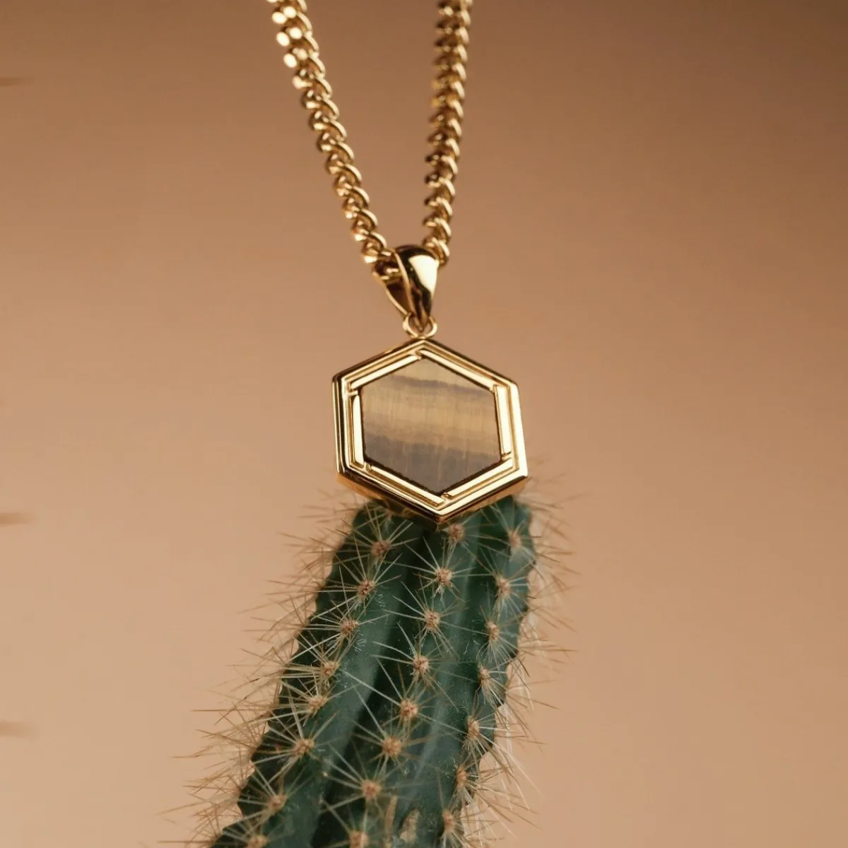 Holzkern Halsketten|Schmuck^Axis Halskette