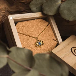Holzkern Halsketten|Schmuck^Balance Halskette