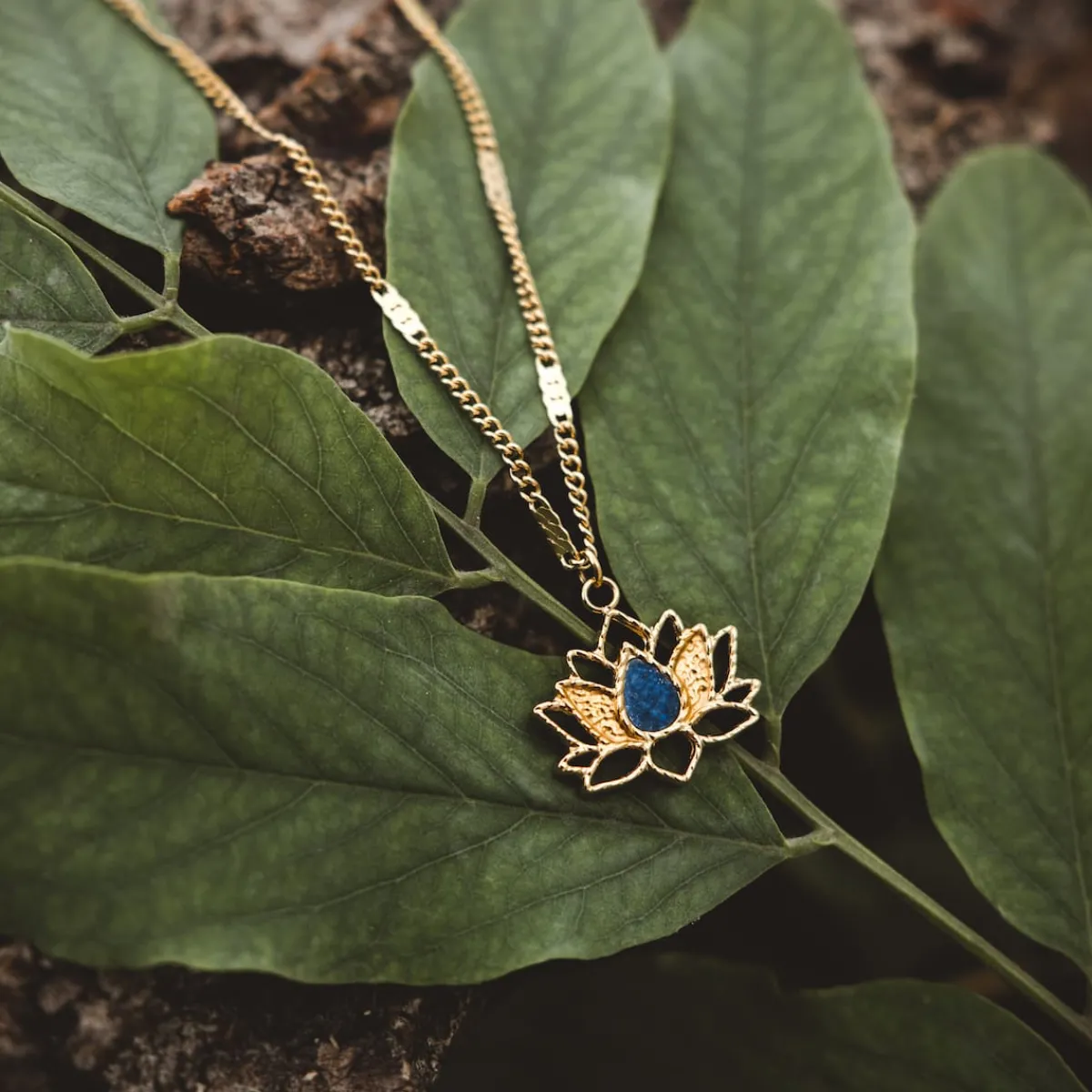 Holzkern Halsketten|Schmuck^Balance Halskette