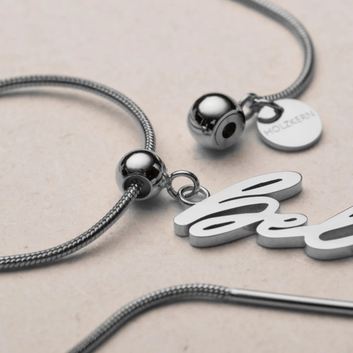Holzkern Charms|Schmuck^Believe-Charm