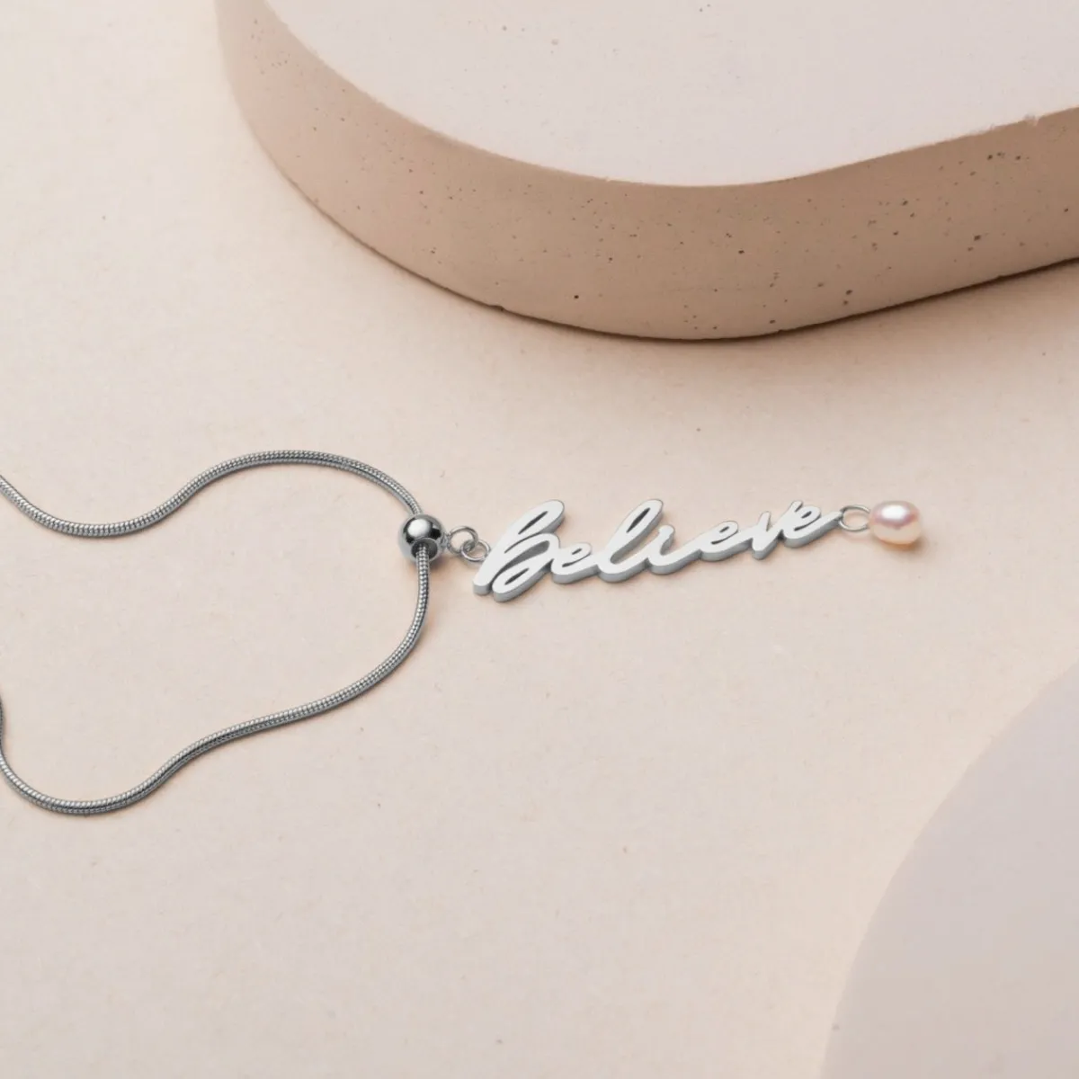 Holzkern Charms|Schmuck^Believe-Charm