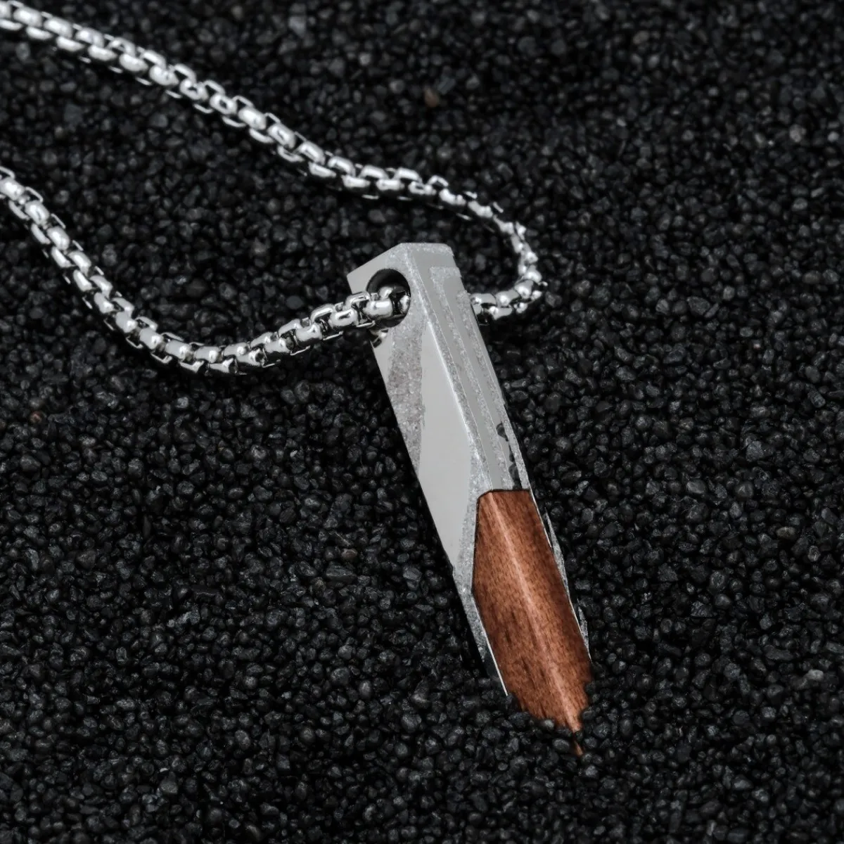 Holzkern Halsketten|Schmuck^Campania Halskette