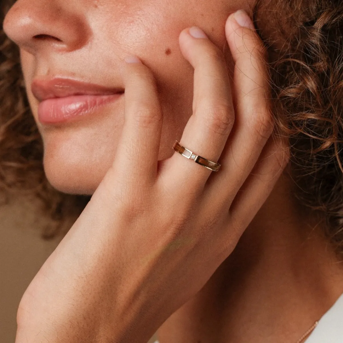 Holzkern Ringe|Schmuck^Campania Ring