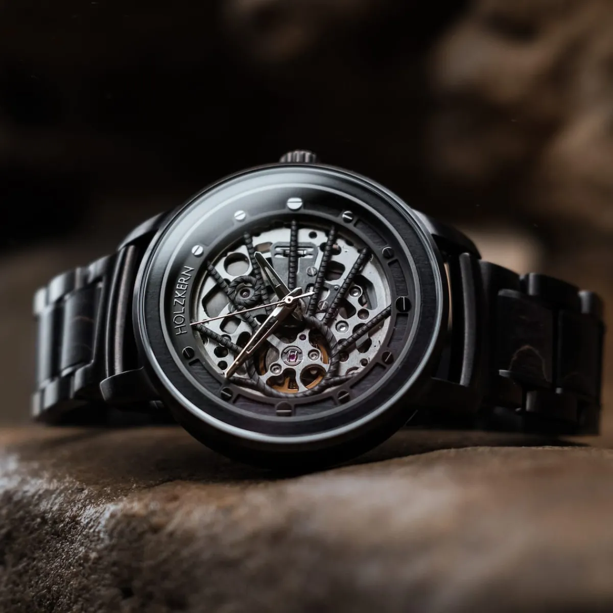 Holzkern Uhren^Carbon