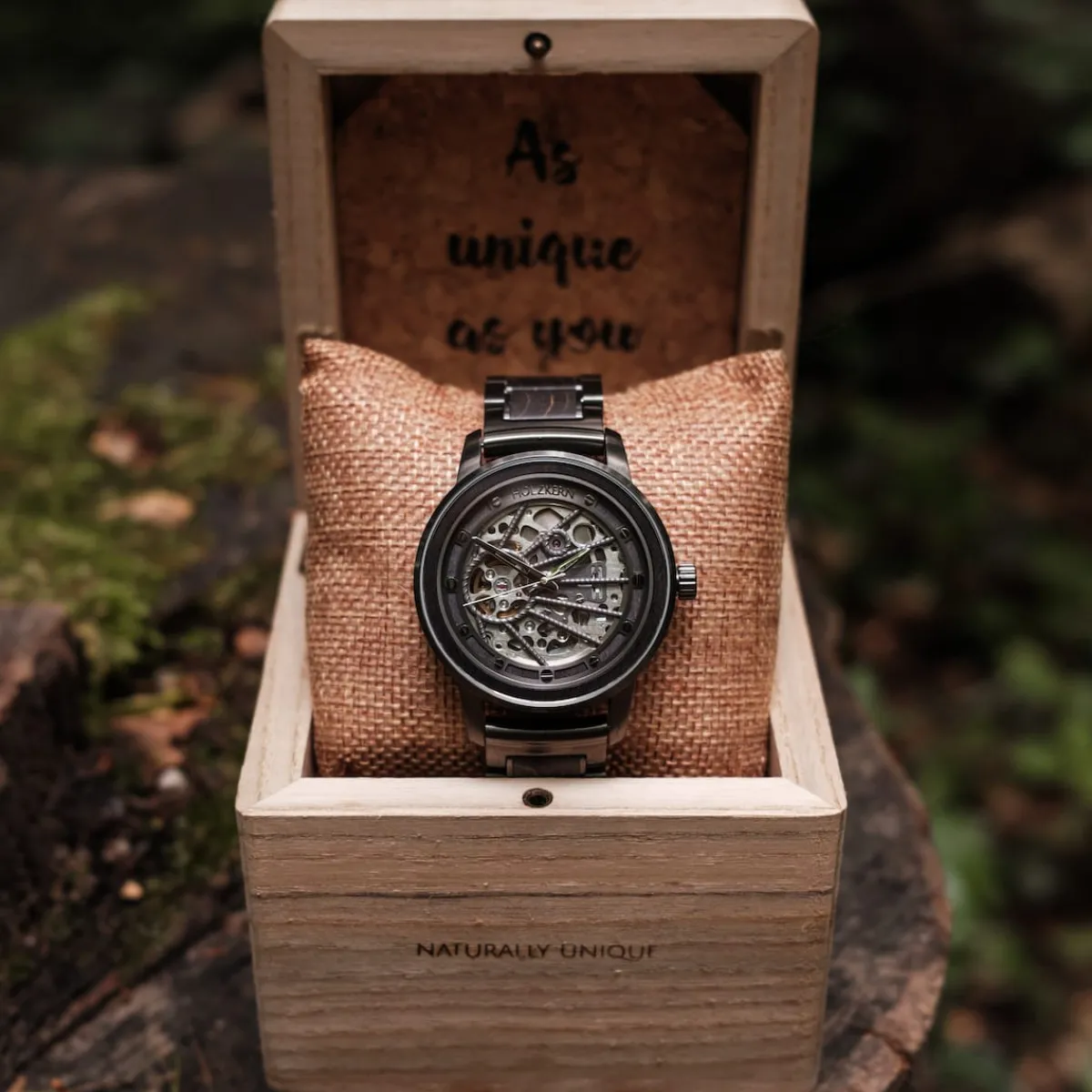 Holzkern Uhren^Carbon