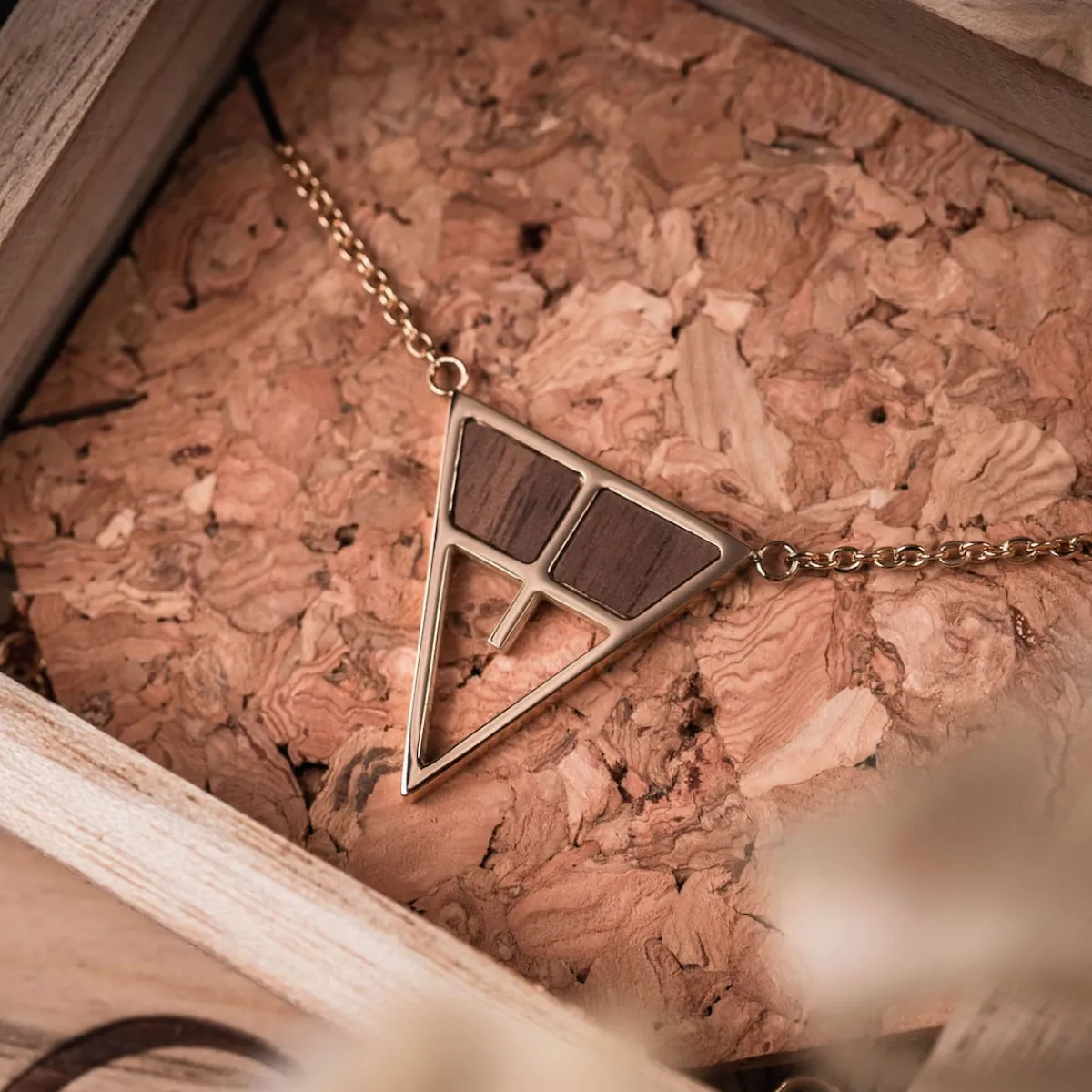 Holzkern Halsketten|Schmuck^Chiaroscuro Halskette