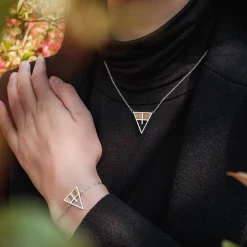 Holzkern Halsketten|Schmuck^Chiaroscuro Halskette