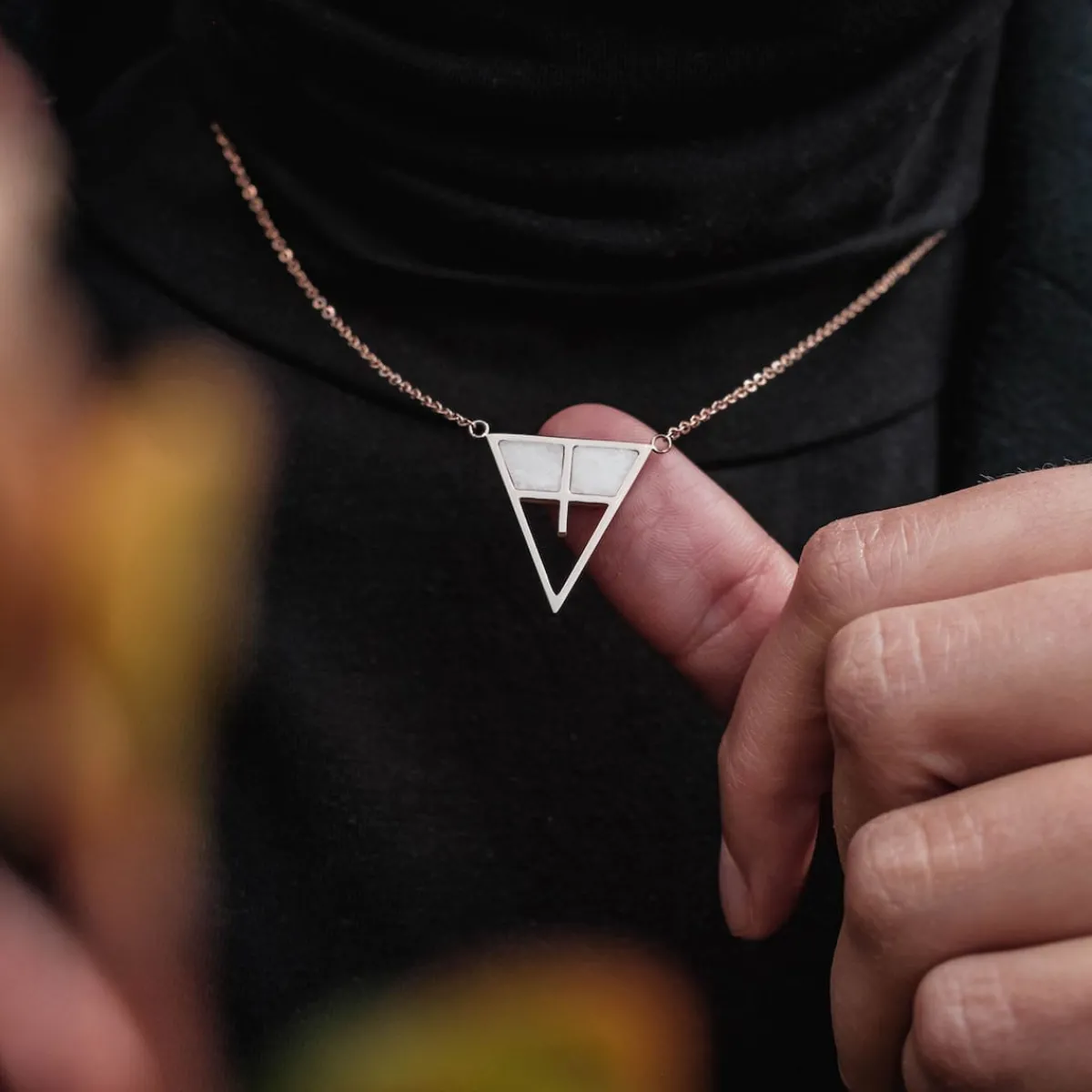 Holzkern Halsketten|Schmuck^Chiaroscuro Halskette