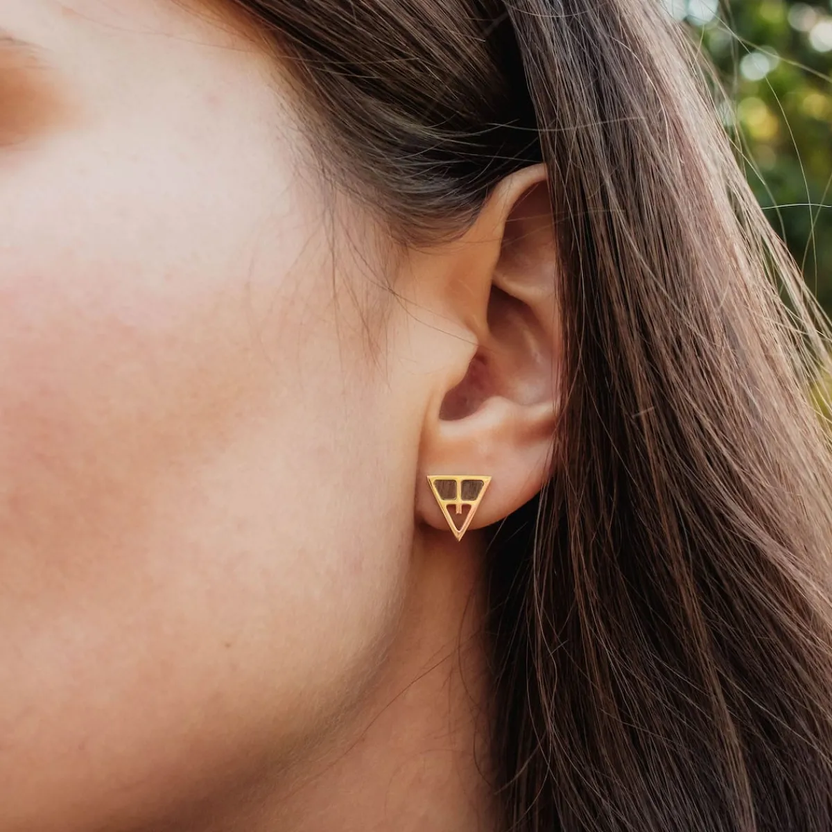 Holzkern Ohrringe|Schmuck^Chiaroscuro Ohrringe