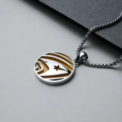 Holzkern Halsketten|Schmuck^Command Halskette