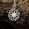 Holzkern Halsketten|Schmuck^Composition Gem Halskette