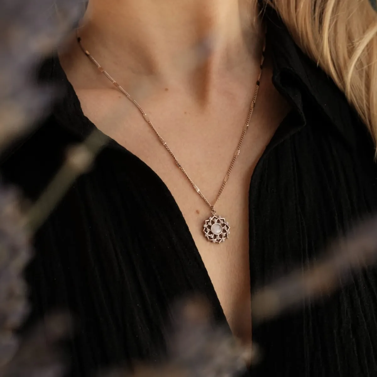 Holzkern Halsketten|Schmuck^Composition Gem Halskette