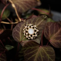 Holzkern Halsketten|Schmuck^Composition Gem Halskette