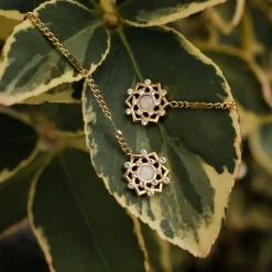 Holzkern Ohrringe|Schmuck^Composition Gem Ohrringe
