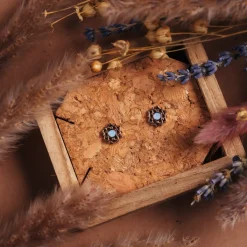 Holzkern Ohrringe|Schmuck^Composition Ohrringe