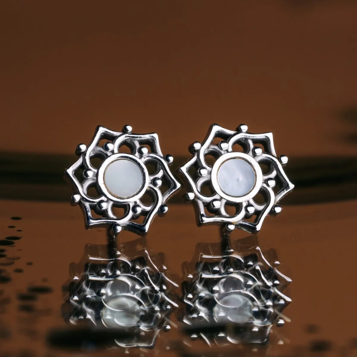 Holzkern Ohrringe|Schmuck^Composition Ohrringe