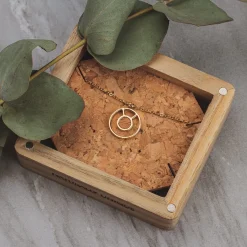 Holzkern Halsketten|Schmuck^Concentric Halskette