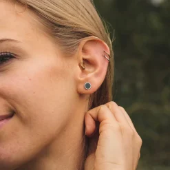 Holzkern Ohrringe|Schmuck^Concentric Ohrringe