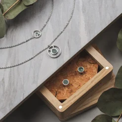 Holzkern Ohrringe|Schmuck^Concentric Ohrringe