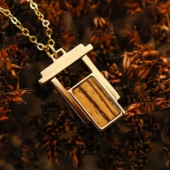 Holzkern Halsketten|Schmuck^Contour Halskette