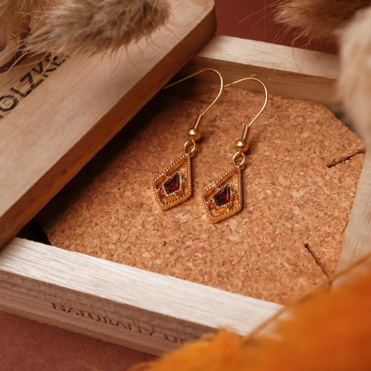 Holzkern Ohrringe|Schmuck^Daydreamer Ohrringe