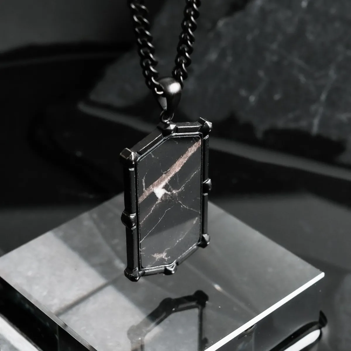Holzkern Halsketten|Schmuck^Decimal Halskette
