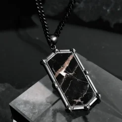 Holzkern Halsketten|Schmuck^Decimal Halskette