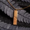 Holzkern Halsketten|Schmuck^Ephemera Halskette