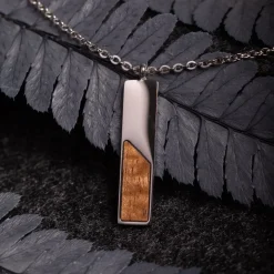 Holzkern Halsketten|Schmuck^Ephemera Halskette