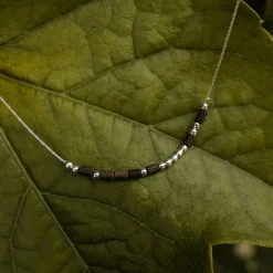 Holzkern Halsketten|Schmuck^Everforever Halskette