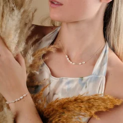 Holzkern Halsketten|Schmuck^Everforever Halskette